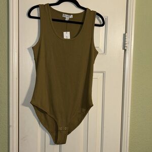 Amour Vert Olive Green Bodysuit